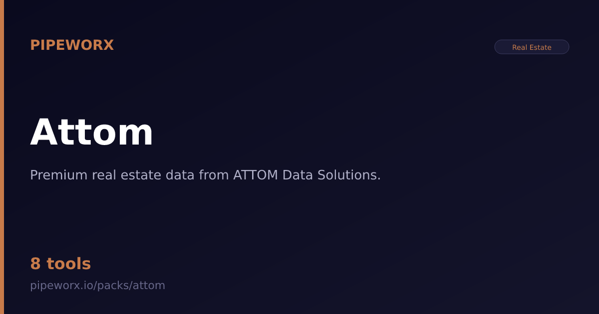 Attom MCP Server — Pipeworx