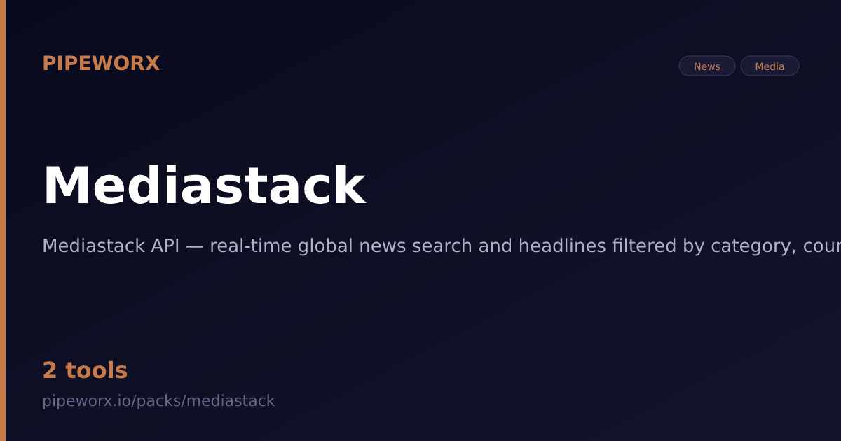 Mediastack MCP Server — Pipeworx